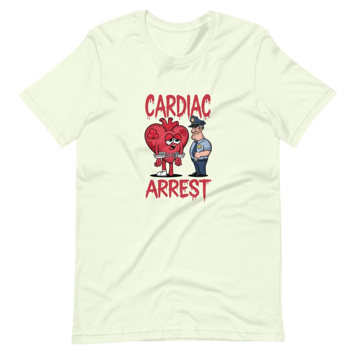 Cardiac Attack Unisex Graphic Tee - Citron - XS - ArtyKoala