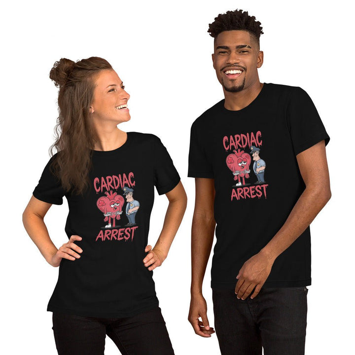 Cardiac Attack Unisex Graphic Tee - Black - XS - ArtyKoala