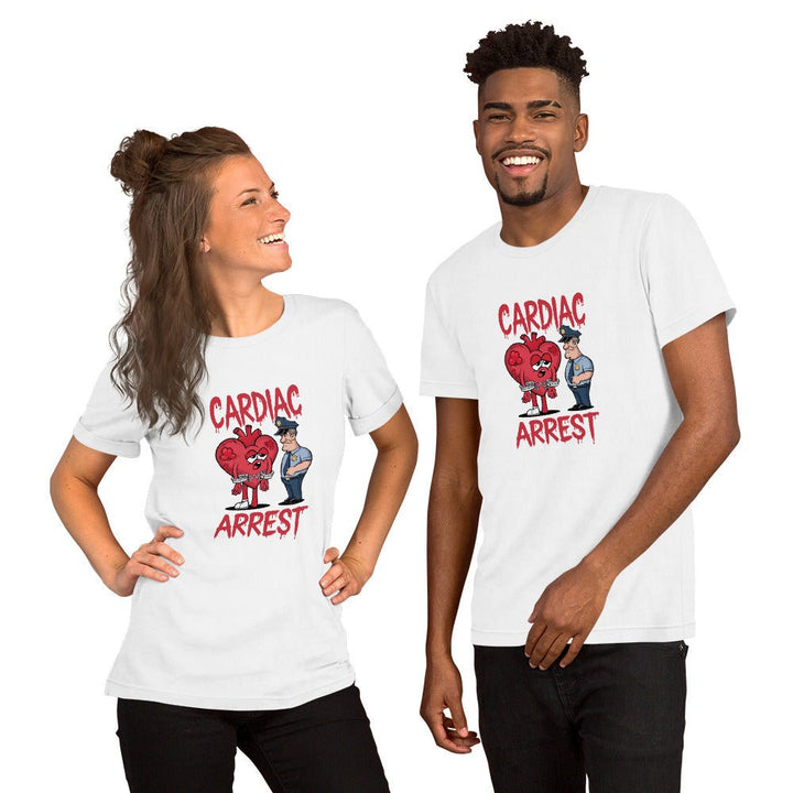 Cardiac Attack Unisex Graphic Tee - Steel Blue - XS - ArtyKoala
