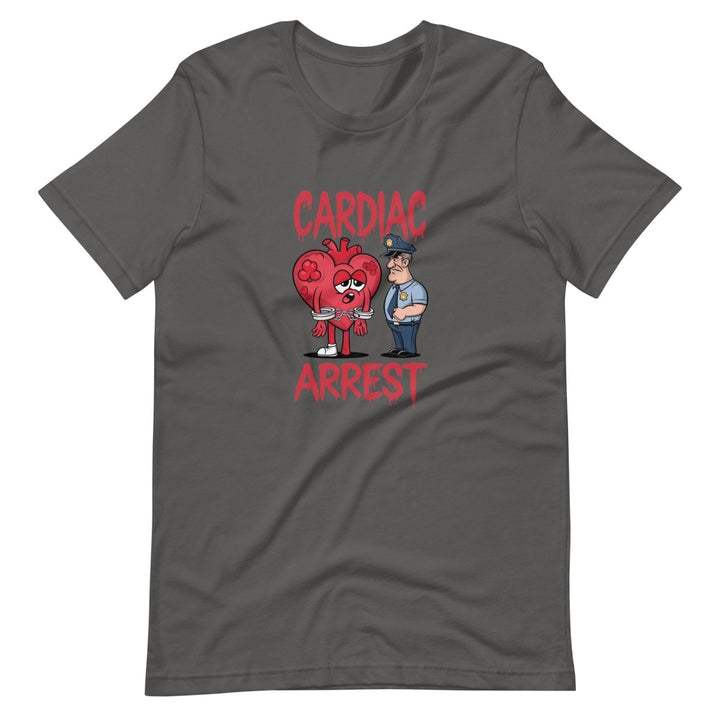 Cardiac Attack Unisex Graphic Tee - Asphalt - S - ArtyKoala