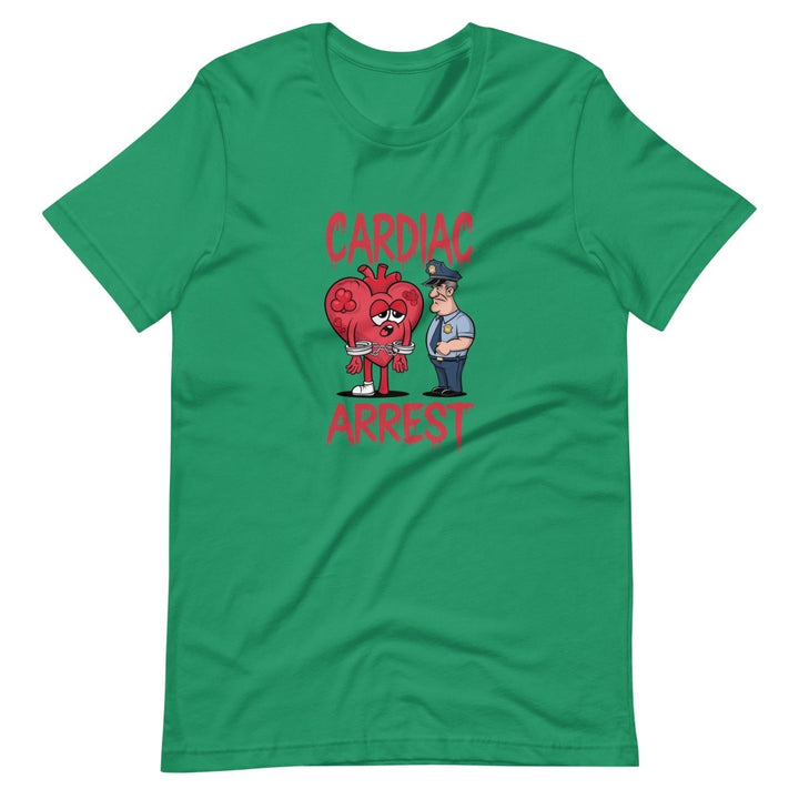 Cardiac Attack Unisex Graphic Tee - Kelly - XS - ArtyKoala