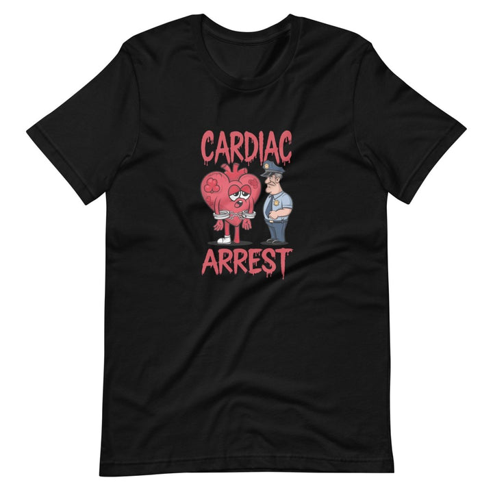 Cardiac Attack Unisex Graphic Tee - Black - XS - ArtyKoala