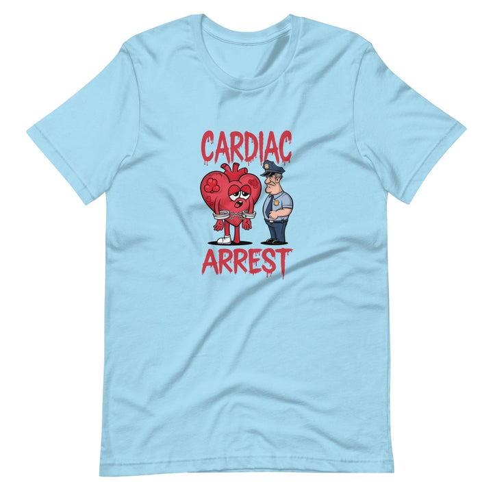 Cardiac Attack Unisex Graphic Tee - Ocean Blue - S - ArtyKoala