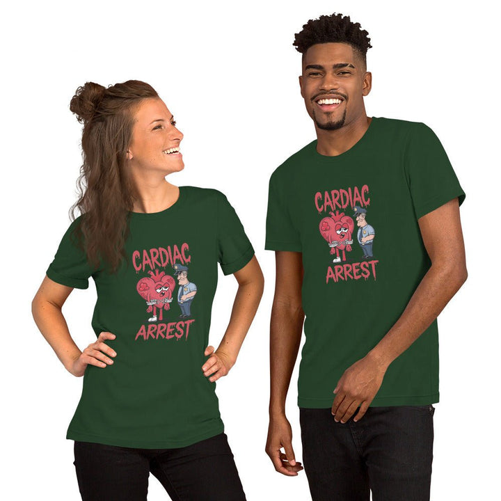 Cardiac Attack Unisex Graphic Tee - Forest - S - ArtyKoala