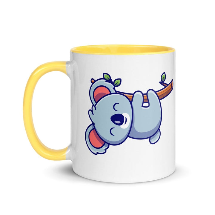 Careful Koala Colorful Print Mug - Yellow - 11 oz - ArtyKoala
