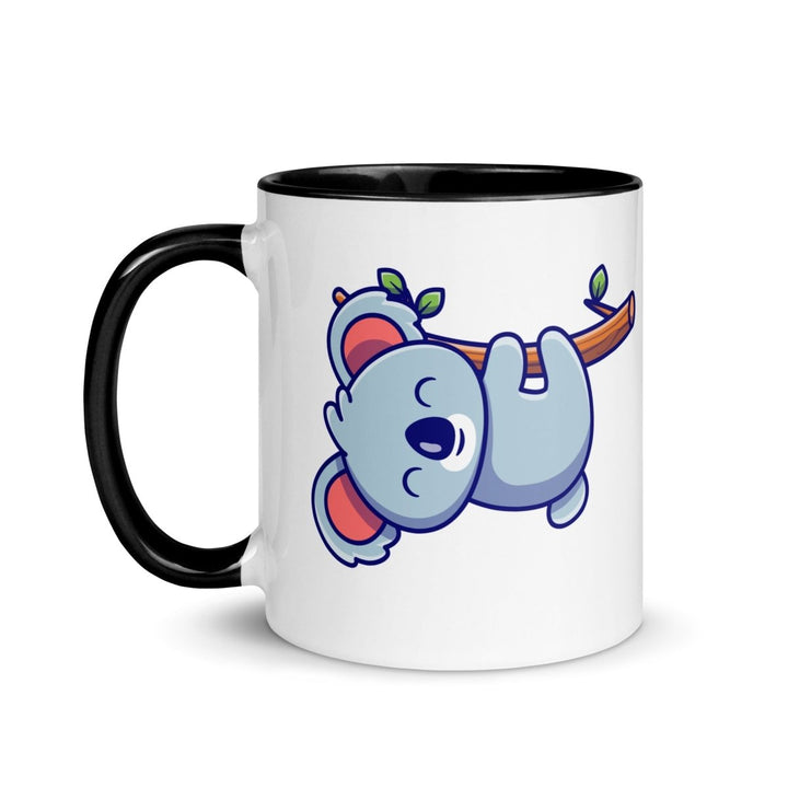 Careful Koala Colorful Print Mug - Black - 11 oz - ArtyKoala