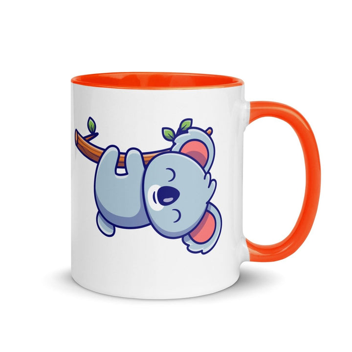 Careful Koala Colorful Print Mug - Orange - 11 oz - ArtyKoala