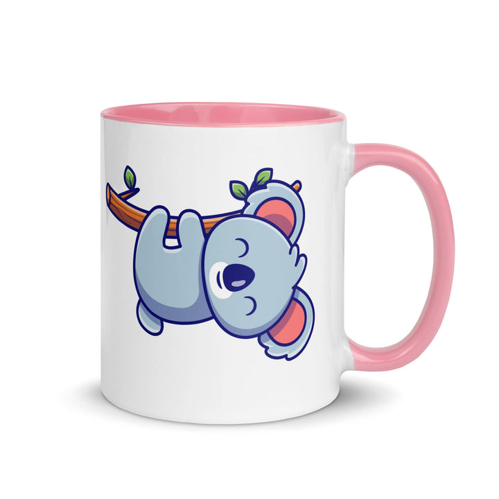 Careful Koala Mug With Color Inside - Pink / 11 oz - ArtyKoala