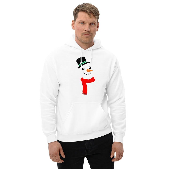 Carrot Nose Snowman Graphic Hoodie - White - S - ArtyKoala