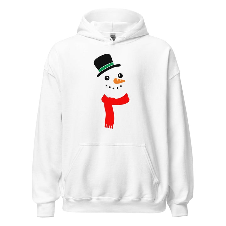 Carrot Nose Snowman Graphic Hoodie - White - S - ArtyKoala