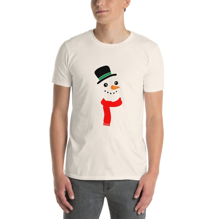Carrot Nose Snowman Graphic Tee - Natural - S - ArtyKoala