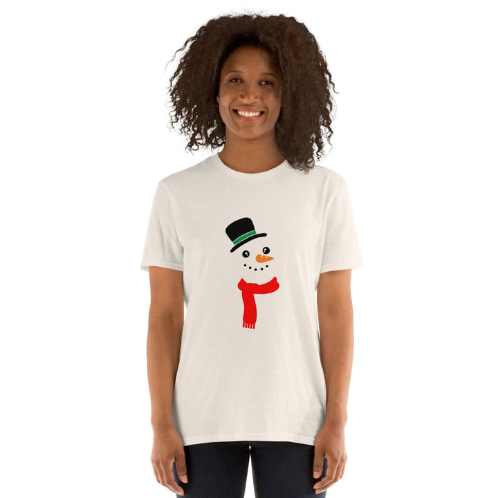 Carrot Nose Snowman Graphic Tee - Natural - S - ArtyKoala
