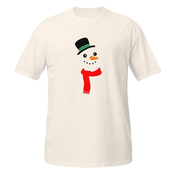 Carrot Nose Snowman Graphic Tee - Natural - S - ArtyKoala