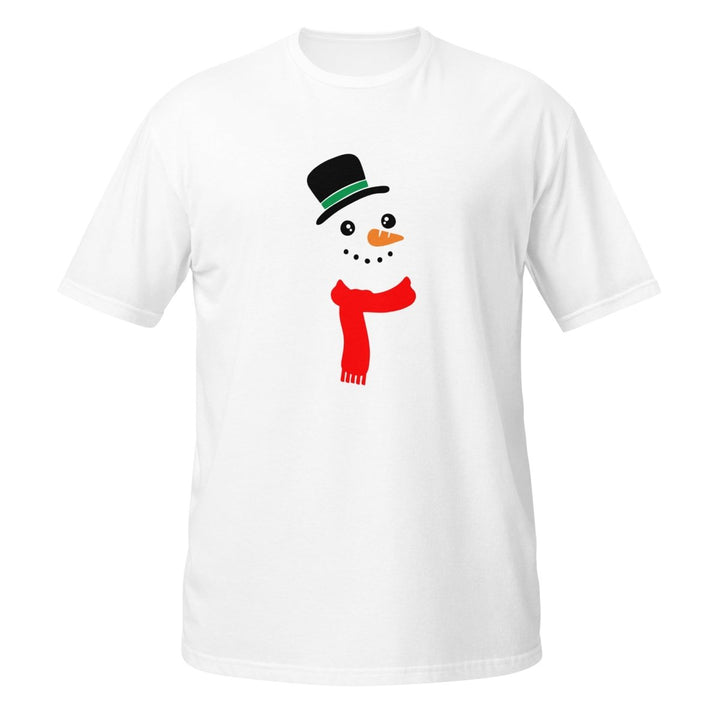 Carrot Nose Snowman Graphic Tee - White - S - ArtyKoala
