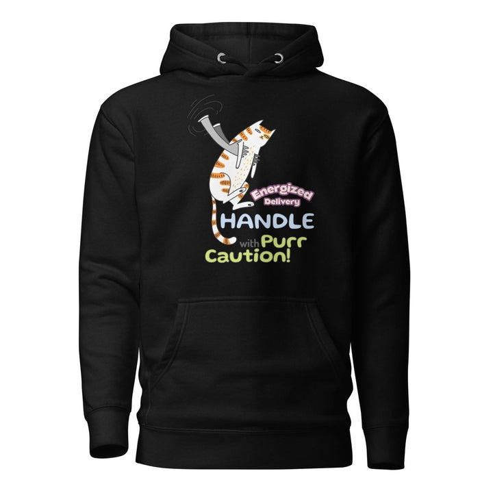 Cat Deliver Graphic Hoodie - White - S - ArtyKoala