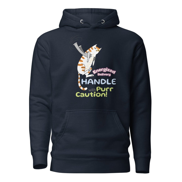 Cat Deliver Graphic Hoodie - Black - S - ArtyKoala