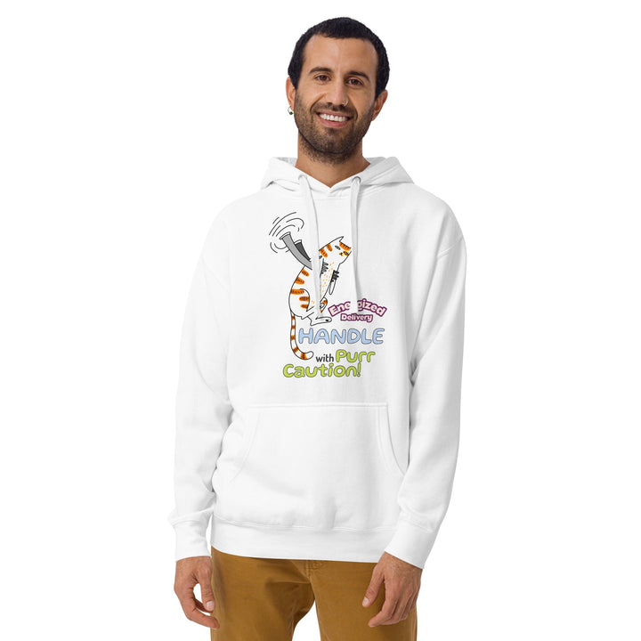 Cat Deliver Premium Cotton Unisex Hoodie - ArtyKoala