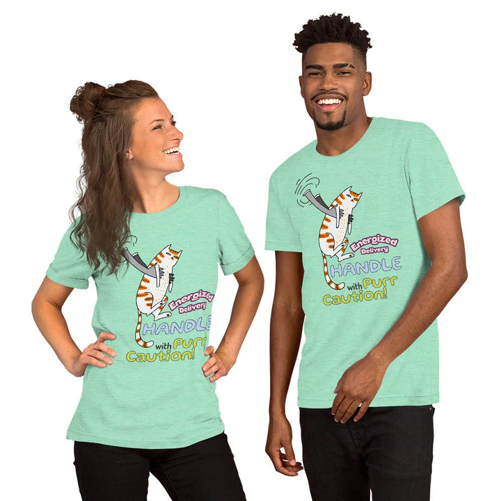 Cat Delivery Graphic Tee - White - S - ArtyKoala