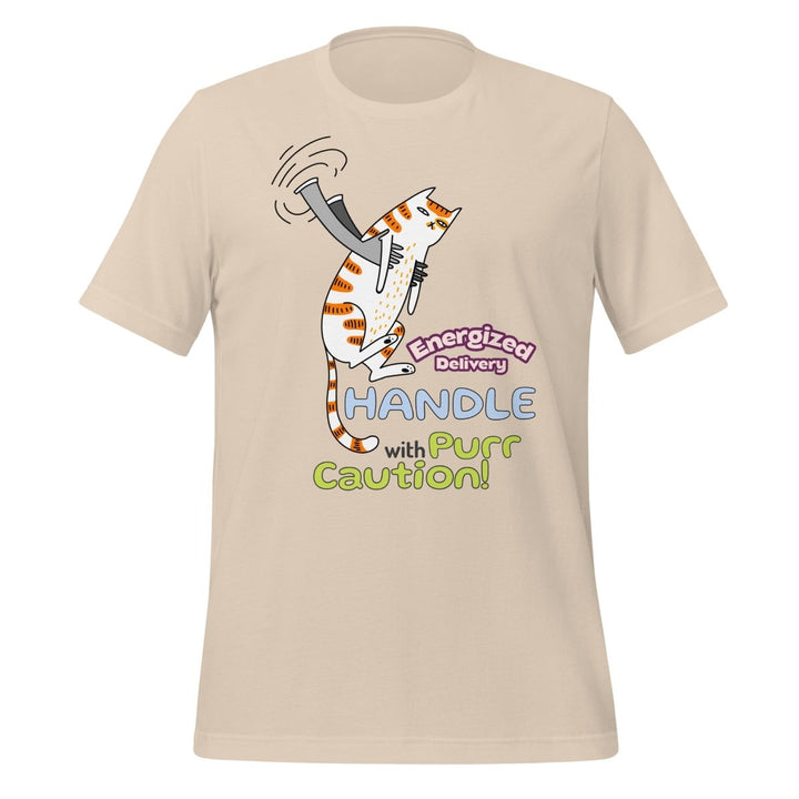 Cat Delivery Graphic Tee - Soft Cream - S - ArtyKoala