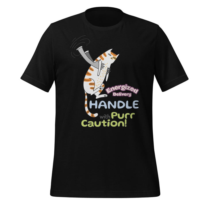 Cat Delivery Graphic Tee - Black - S - ArtyKoala