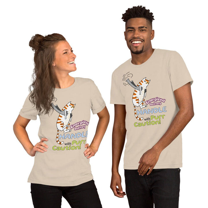 Cat Delivery Graphic Tee - White - S - ArtyKoala