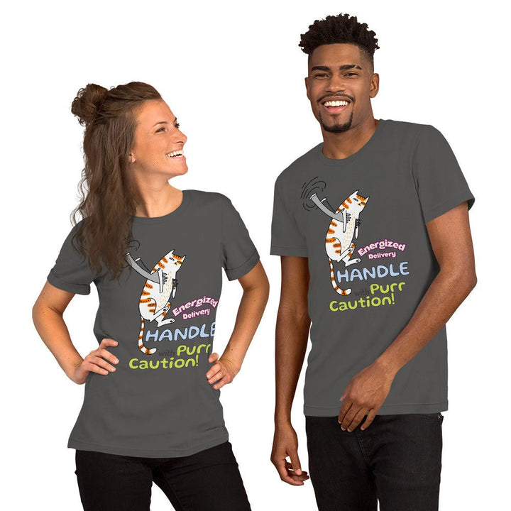 Cat Delivery Graphic Tee - Olive - S - ArtyKoala