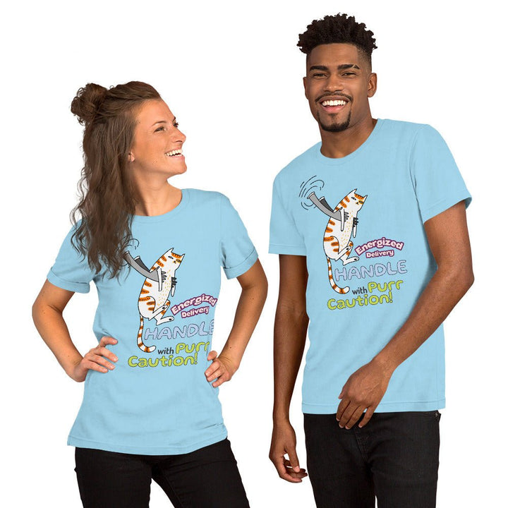 Cat Delivery Graphic Tee - Soft Cream - S - ArtyKoala
