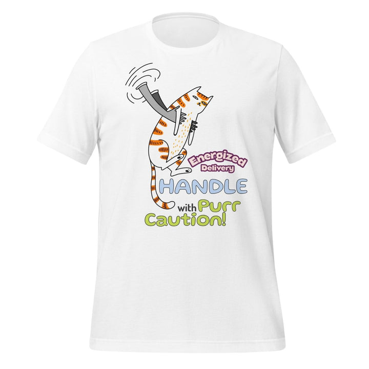 Cat Delivery Graphic Tee - White - S - ArtyKoala