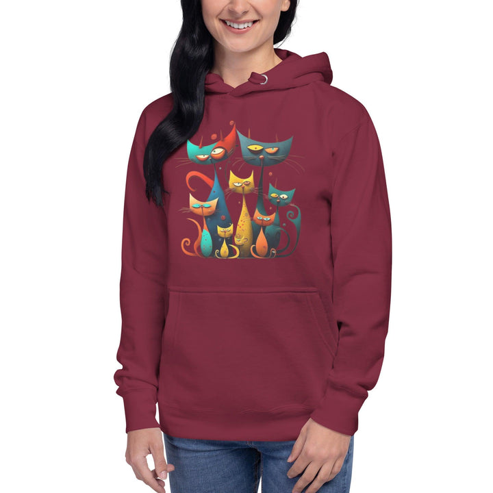 Cat family woman hoodie - ArtyKoala