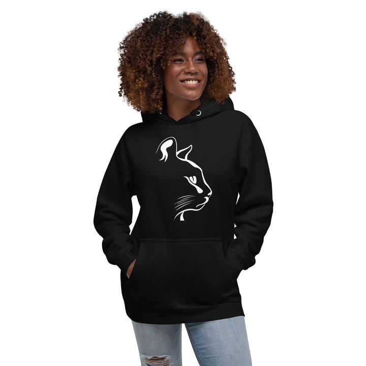 Cat head Woman Hoodie - ArtyKoala