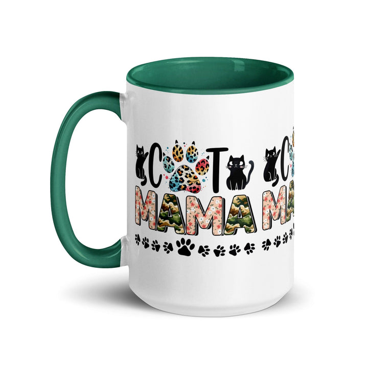 Cat Mama Mug with Color Inside - ArtyKoala