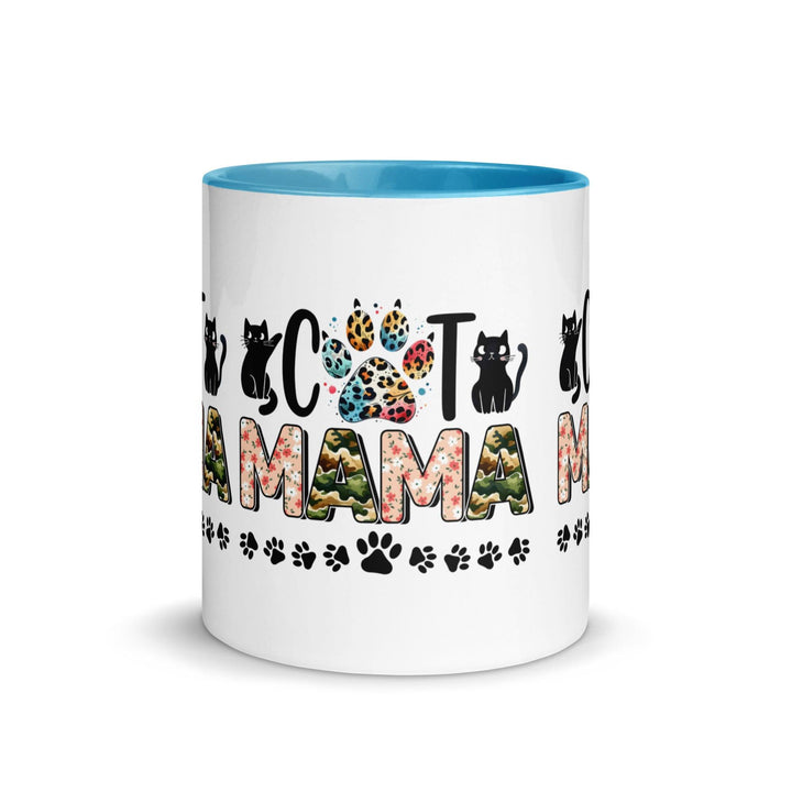 Cat Mama Mug with Color Inside - ArtyKoala