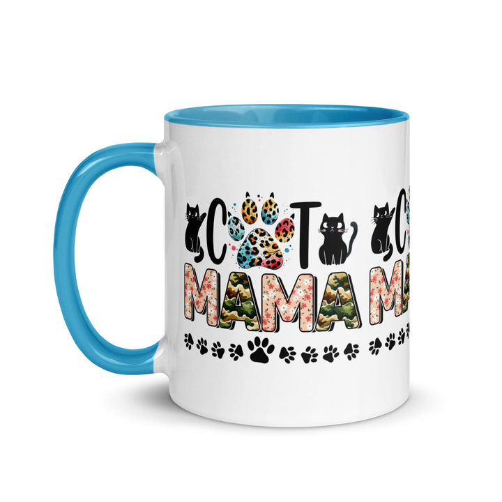 Cat Mama Mug with Color Inside - ArtyKoala