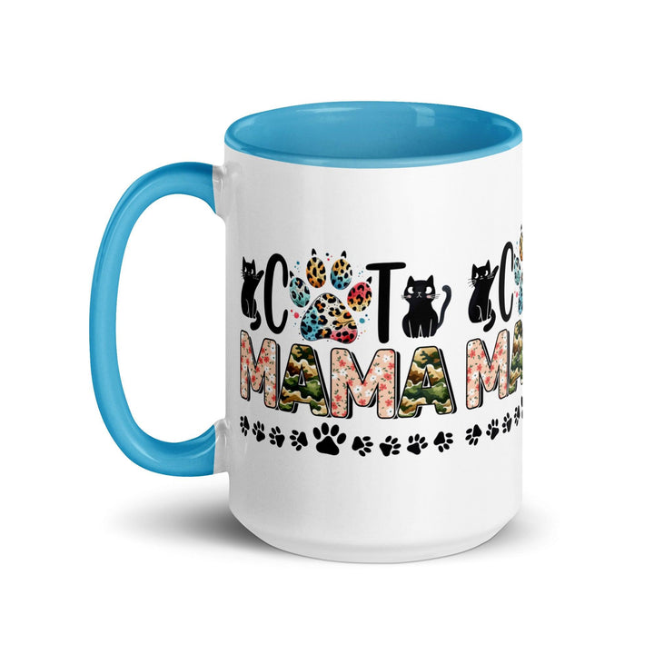 Cat Mama Mug with Color Inside - ArtyKoala