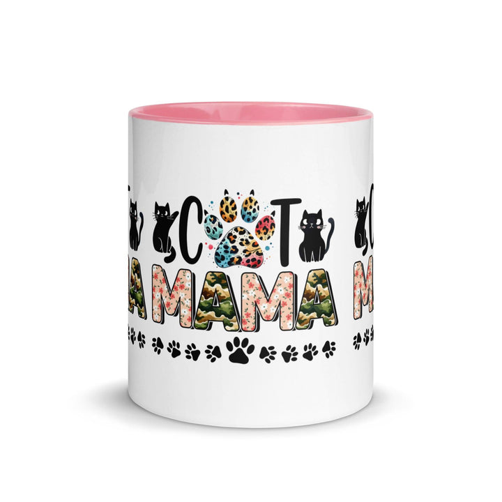 Cat Mama Mug with Color Inside - ArtyKoala