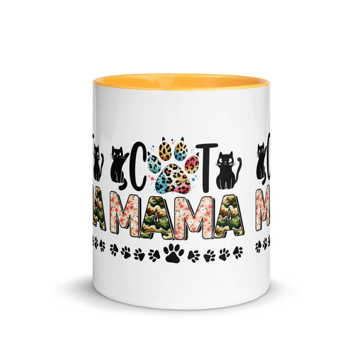 Cat Mama Mug with Color Inside - ArtyKoala