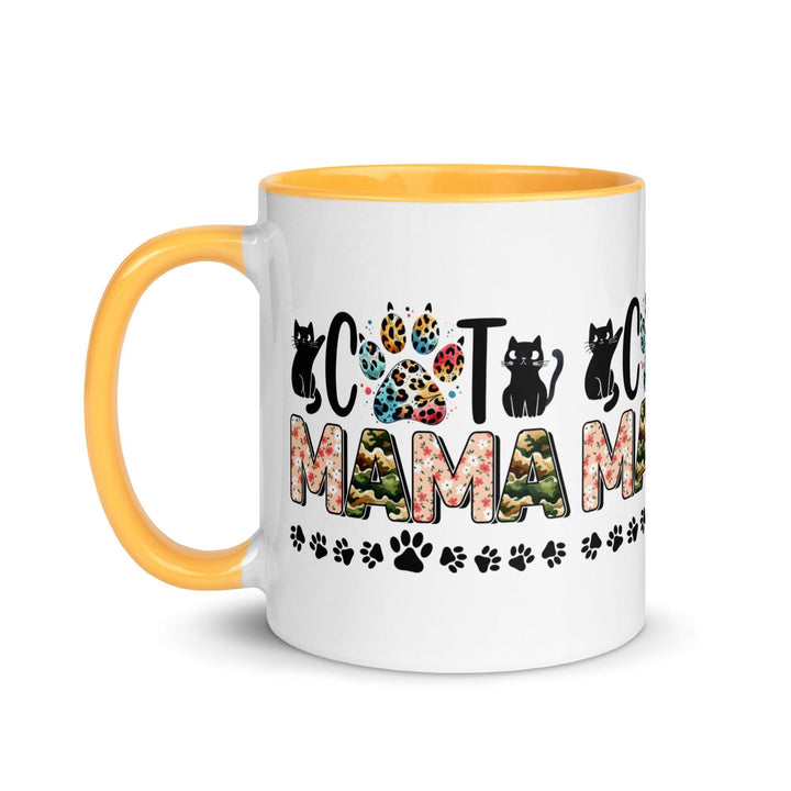 Cat Mama Mug with Color Inside - ArtyKoala