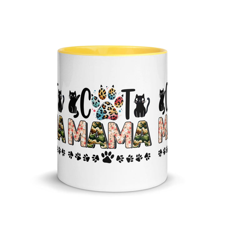 Cat Mama Mug with Color Inside - ArtyKoala