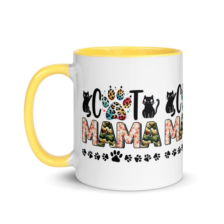 Cat Mama Mug with Color Inside - ArtyKoala