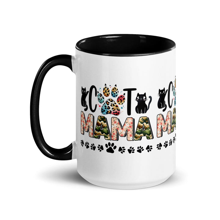 Cat Mama Mug with Color Inside - ArtyKoala