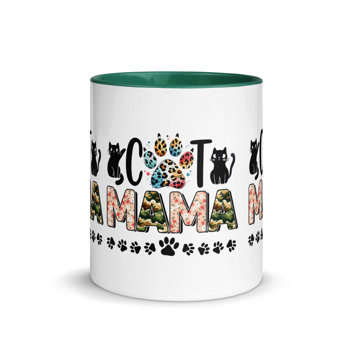 Cat Mama Mug with Color Inside - ArtyKoala