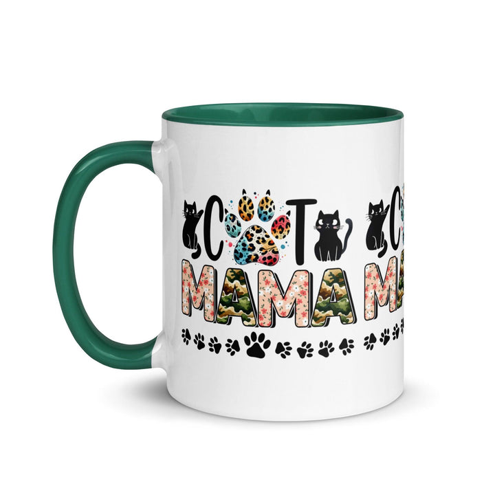 Cat Mama Mug with Color Inside - ArtyKoala