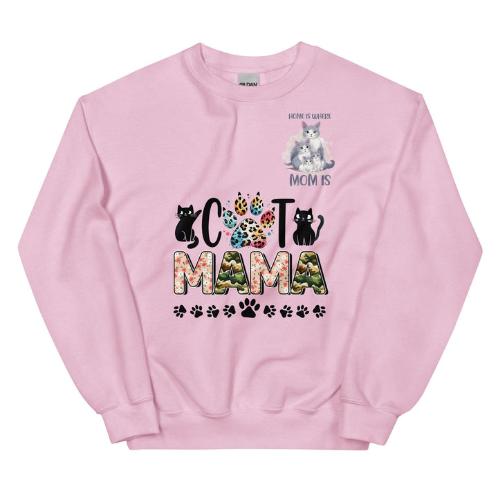 Cat Mama Women Premium Sweatshirt - Light Pink / S - ArtyKoala