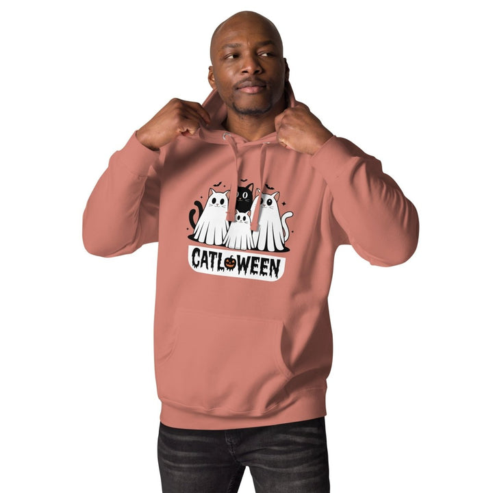 Catloween Graphic Hoodie - Black - S - ArtyKoala