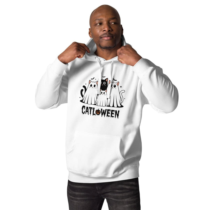 Catloween Graphic Hoodie - Black - S - ArtyKoala