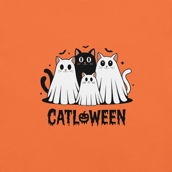 catloween graphic tee - Black - XS - ArtyKoala