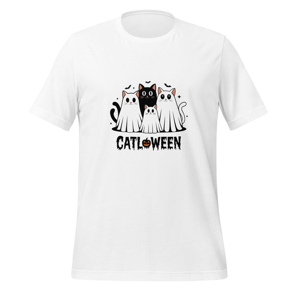 Catloween Unisex Premium T-shirt - Black / XS - ArtyKoala