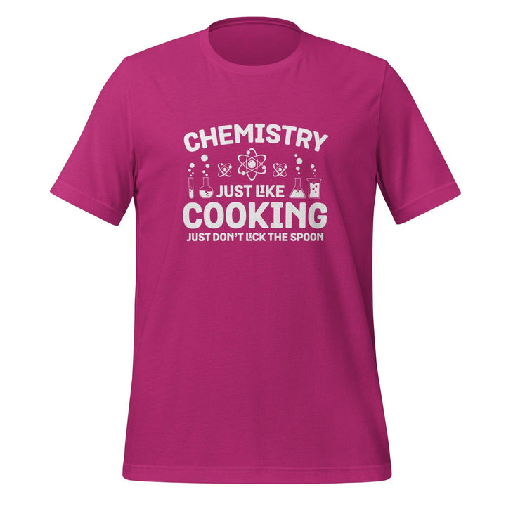 Chemistry Like Cooking Man T-shirt - Berry / S - ArtyKoala