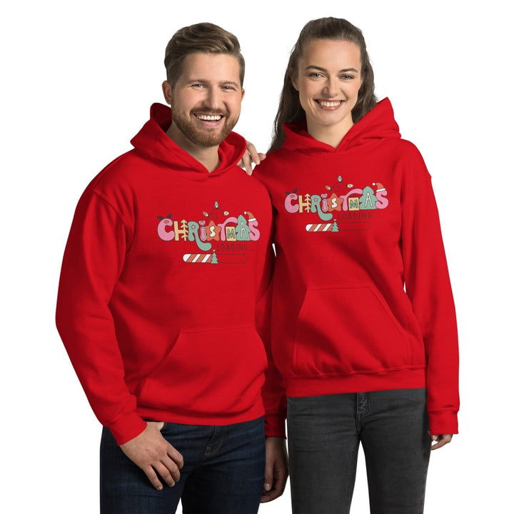 Christmas Loading Graphic Hoodie - White - S - ArtyKoala