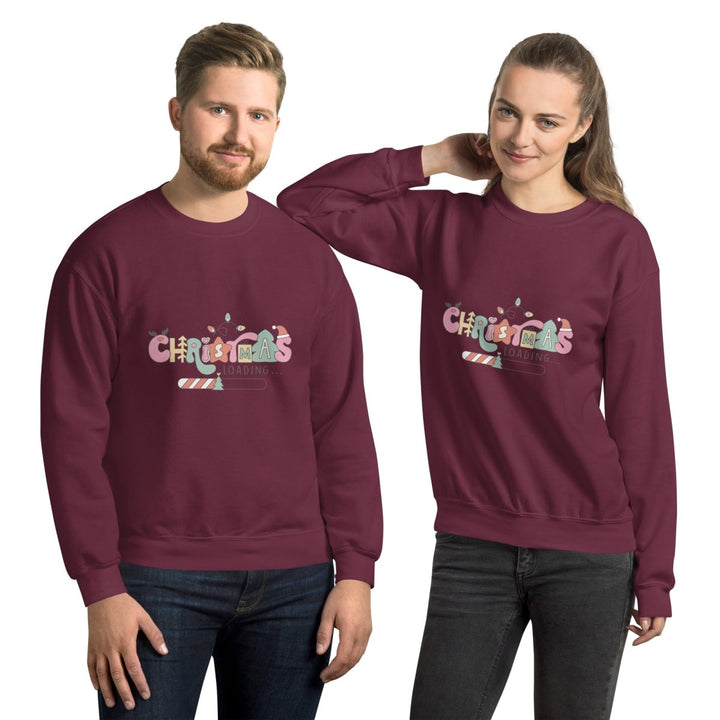 Christmas Loading Graphic Sweatshirt - Navy - S - ArtyKoala